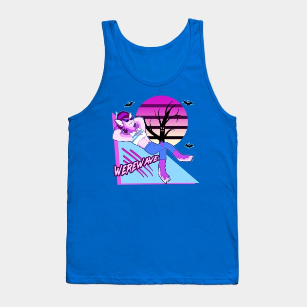 Cool/Chill Werewolf - Werewave Tank Top by VixenwithStripes